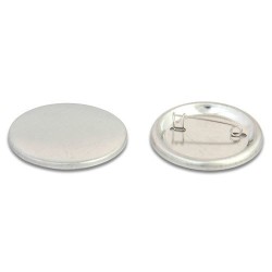  - 37 mm Buton Rozet İğneli Metal Arkalıklı