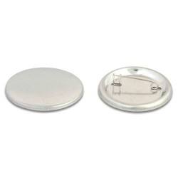 37 mm Buton Rozet İğneli Metal Arkalıklı - 1