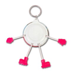  - 58 mm Buton Rozet Figürlü Anahtarlık (1)