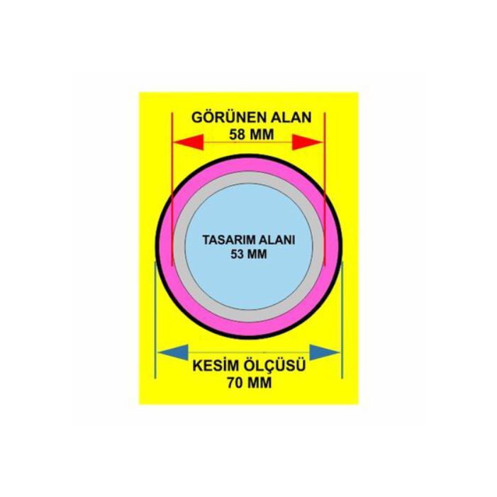 58 mm Buton Rozet Magnet Açacak 100lü Paket - 3