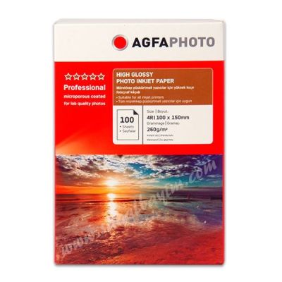 AGFA High Glossy Photo Paper 10x15 260gr 100lü - 1