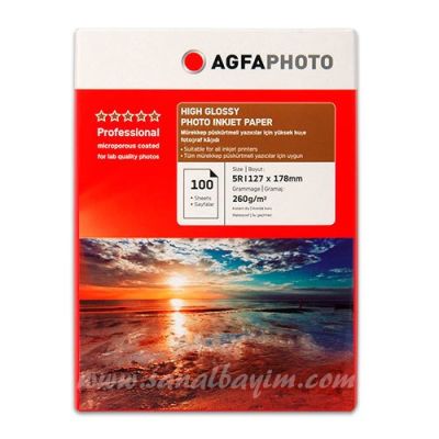AGFA High Glossy Photo Paper 13x18 260gr 100lü - 1