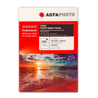 AGFA Satin Photo Paper 10x15 260gr 100lü - 1