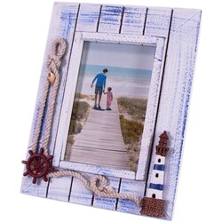  - Ahşap Deniz Temalı Fotoğraf Çerçevesi 014G/E