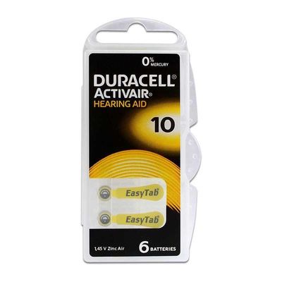 Duracell Activair 10 Kulaklık Pili 6lı Blister - 1