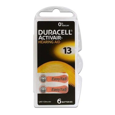 Duracell Activair 13 Kulaklık Pili 6lı Blister - 1