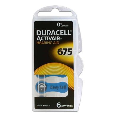 Duracell Activair 675 Kulaklık Pili 6lı Blister - 1