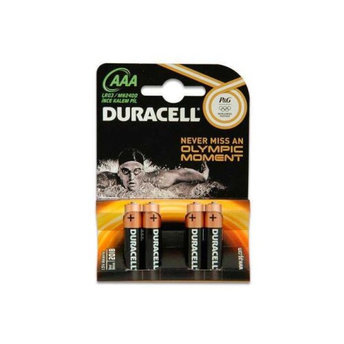 Duracell LR03 MN2400 AAA Alk. İnce Pil 4lü Blister - 