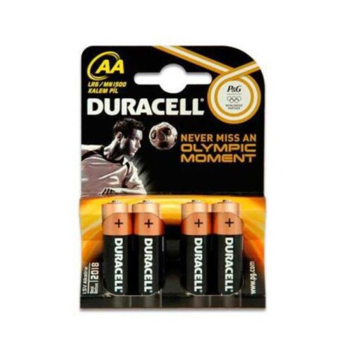 Duracell LR6 MN1500 AA Alk. Kalem Pil 4lü Blister - 