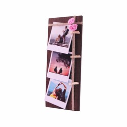  - Elit Ahşap Mandallı Fotoğraf Çerçevesi Üçlü (1)