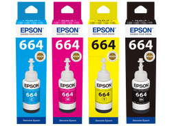 Epson 664 Eko Tank Mürekkep Seti 4 Renk - 1