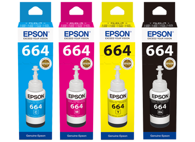 Epson 664 Eko Tank Mürekkep Seti 4 Renk - 1