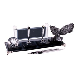 Gümüş Kartal Kristal Masa İsimliği KC1602 - (1)