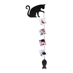 İpli Mandallı Fotoğraf Çerçevesi Kedi Pati - 
