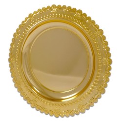  - Metal Ödül Tabağı M301B Altın 25cm