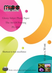 Mipo Photo Paper - Parlak Rulo İnkjet Fotoğraf Kağıdı 61 cmx30 Mt