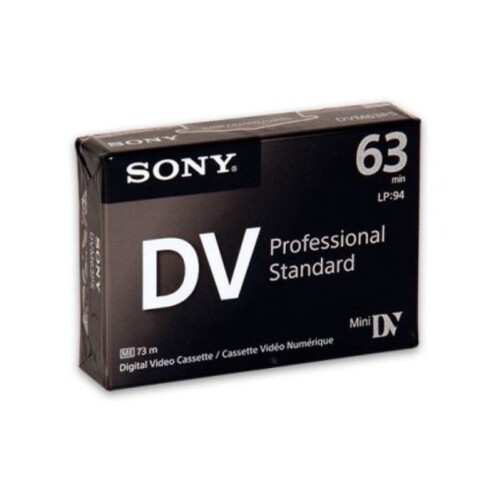 Sony DVM63PS Mini DV Kaset 63 Dk Professional - 1