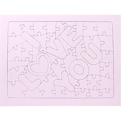 Sublimasyon A4 Puzzle I Love You 51 Parça - 3