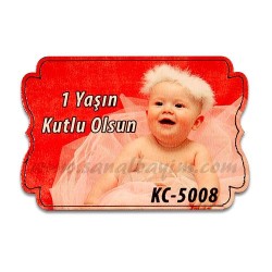  - Sublimasyon Ahşap Magnet Eko KC-5008