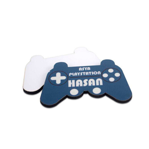 Sublimasyon Ahşap Yaka İsimliği HDF Gamepad Oval 45x70mm - 2