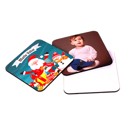 Sublimasyon Bardak Altlığı Kare 9,5cm Eko Ahşap - 