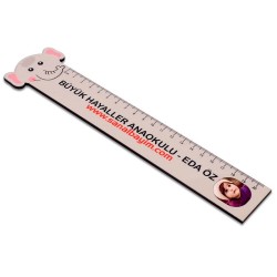 Sublimasyon HDF Cetvel Fil - Maymun 20cm - 