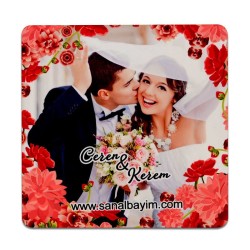  - Sublimasyon HDF Kare Bardak Altlığı HD2001 9,5cmx9,5cm