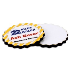  - Sublimasyon HDF Yaka Rozeti Yıldız 4,5x4,5cm (1)