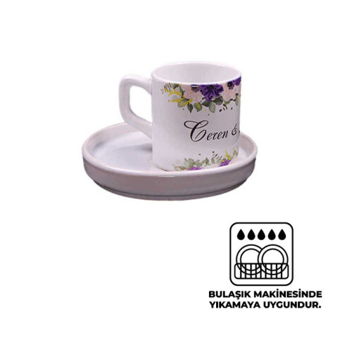 Sublimasyon Kahve Fincanı Tabaklı - 