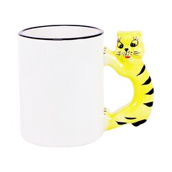  - Sublimasyon Kedi Figürlü Kupa Bardak