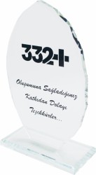 Sublimasyon Kristal Plaket Şeffaf Damla - 1