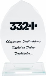 Sublimasyon Kristal Plaket Şeffaf Damla - 2