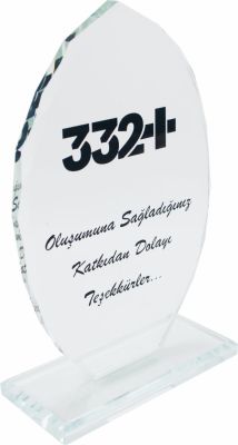 Sublimasyon Kristal Plaket Şeffaf Damla - 3