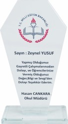 Sublimasyon Kristal Plaket Şeffaf Safir - 2