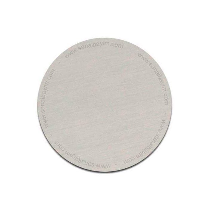Sublimasyon Madalya Baskı Metali 7 cm Gümüş - 1