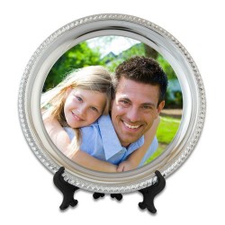  - Sublimasyon Metal Tabak 25.4cm Stand ve İçi