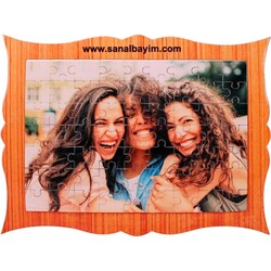  - Sublimasyon Puzzle Dekoratif A4 63 Parça Ayaklı