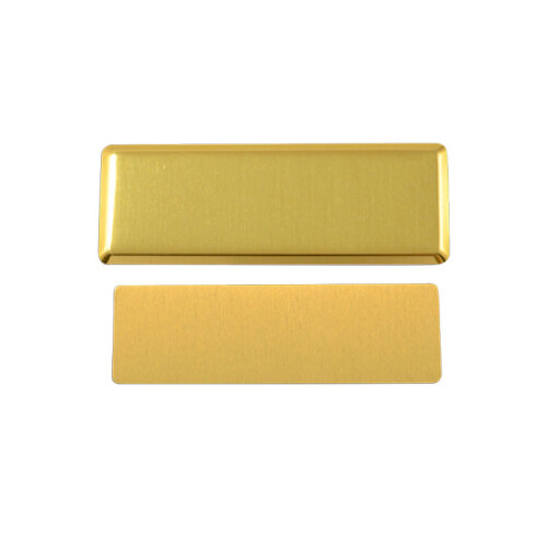 Sublimasyon Yaka İsimliği KC3013 Altın Dikdörtgen 2,7x7,2 cm - (1)