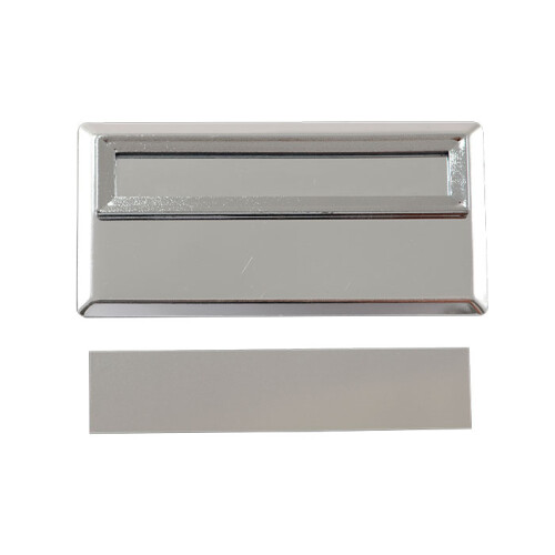 Sublimasyon Yaka İsimliği Metal KC3005 Gümüş Dikdörtgen Geçmeli 3,5x7 cm - (1)