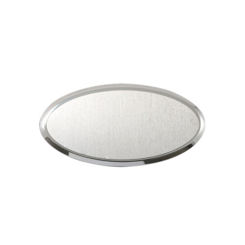 Sublimasyon Yaka İsimlik Metal KC3011 Gümüş Oval 4x7 cm - (1)