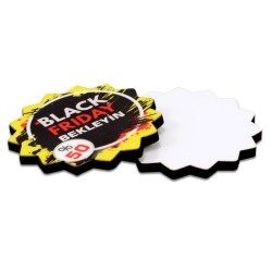  - Sublimasyon Yaka Rozeti HDF Güneş 4,5x4,5cm (1)