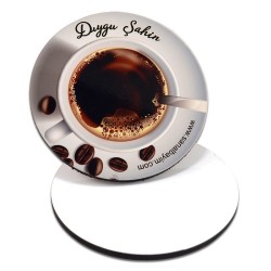 Sublimasyon Yuvarlak Bardak Altlığı HDF HD2002 9,5cm - (1)