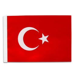 Türk Masa Bayrağı 15x22,5 cm 10 lu Paket - 