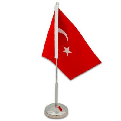 Türk Masa Bayrağı 15x22,5 cm 10 lu Paket - 2